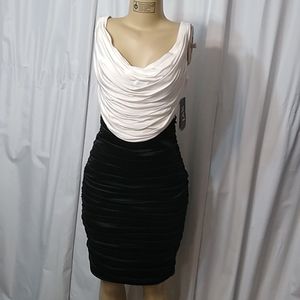 Jax ruched stretch cocktail dress - size 8
